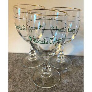 Vintage Irish Coffee Glasses Beautiful Condition 6"  #2551